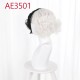 E-AE3501 SHORT CURL WIGS HALF WHITE HALF BLACK CRUELLA FAKE HAIR E-AE3501 SHORT CURL WIGS HALF WHITE HALF BLACK CRUELLA FAKE HAIR