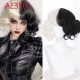 E-AE3501 SHORT CURL WIGS HALF WHITE HALF BLACK CRUELLA FAKE HAIR E-AE3501 SHORT CURL WIGS HALF WHITE HALF BLACK CRUELLA FAKE HAIR