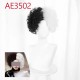 E-AE3502 SHORT CURL WIGS HALF WHITE HALF BLACK CRUELLA FAKE HAIR E-AE3502 SHORT CURL WIGS HALF WHITE HALF BLACK CRUELLA FAKE HAIR