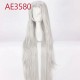 E-AE3580 100CM SILVER WHITE LONG STRAIGHT WIGS SESSHOMARU COSPLAY FAKE HAIR INUYASHA E-AE3580 100CM SILVER WHITE LONG STRAIGHT WIGS SESSHOMARU COSPLAY FAKE HAIR INUYASHA