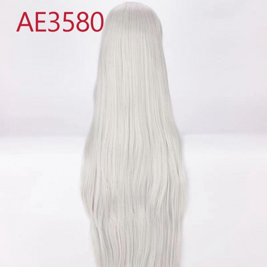 E-AE3580 100CM SILVER WHITE LONG STRAIGHT WIGS SESSHOMARU COSPLAY FAKE HAIR INUYASHA E-AE3580 100CM SILVER WHITE LONG STRAIGHT WIGS SESSHOMARU COSPLAY FAKE HAIR INUYASHA