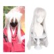 E-AE3581 100CM WHITE LONG STRAIGHT WIGS INUYASHA COSPLAY FAKE HAIR WITH WHITE CATEARS E-AE3581 100CM WHITE LONG STRAIGHT WIGS INUYASHA COSPLAY FAKE HAIR WITH WHITE CATEARS