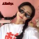 E-AE2891 SIMPLE BLACK MOSAIC PIXEL SUNGLASSES FOR COSPLAY