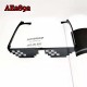 E-AE2892 BLACK MASAIC STRIPES ANIME ACCESSORIES SUNGLASSES FOR FUNNY E-AE2892 BLACK MASAIC STRIPES ANIME ACCESSORIES SUNGLASSES FOR FUNNY