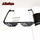 E-AE2892 BLACK MASAIC STRIPES ANIME ACCESSORIES SUNGLASSES FOR FUNNY