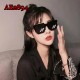 E-AE2894 BLACK ANIME MOSAIC FUNNY COSPLAY SUNGLASSES 