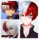 E-AE3594 MY HERO ACADEMIA TODOROKI SHOUTO COSPLAY ANMIE SHORT WIG 30CM