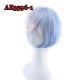 E-AE3596-1 80cm SHORT WIGS LIFE IN A DIFFERENT WORLD FROM ZERO