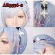 E-AE3596-2 30cm SHORT WIGS LIFE IN A DIFFERENT WORLD FROM ZERO (with the flower hairpin accessory)