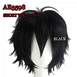 E-AE3598 MULTI USE COSPLAY ANMIE SHORT WIG 30CM