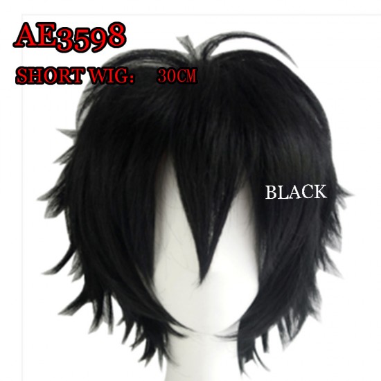 E-AE3598 MULTI USE COSPLAY ANMIE SHORT WIG 30CM E-AE3598 MULTI USE COSPLAY ANMIE SHORT WIG 30CM