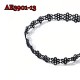 E-AE3901-12  FLOWER BLACK CHOCKER NECKLACE