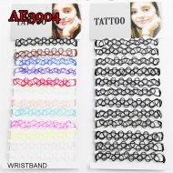 E-AE3904 12PCS/PACK ANIME TATTOO FISHLINE BRACELET