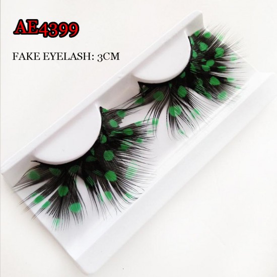 E-AE4399 COSPLAY COLORFUL FEATHER FAKE EYELASH