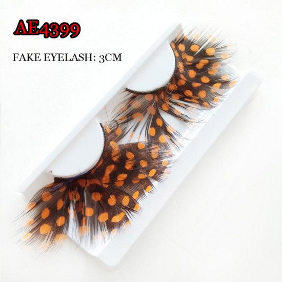 E-AE4399 COSPLAY COLORFUL FEATHER FAKE EYELASH
