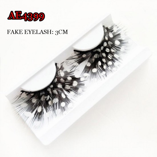 E-AE4399 COSPLAY COLORFUL FEATHER FAKE EYELASH