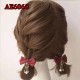 E-AE6868 2PIECES/PACK LOLITA BOW WITH PANDENT HAIRPIN