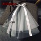 E-AE6904 45CM SIMPLE RIBBON 2-LAYOUT WEDDING HAIRVEIL