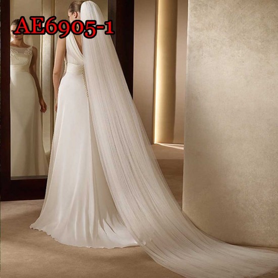 E-AE6905 LONG 2M/3M WEDDING HAIRVEIL E-AE6905 LONG 2M/3M WEDDING HAIRVEIL