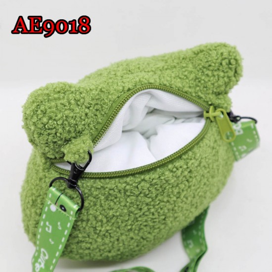 E-AE9018 FROG PLUSH ONE SHOULDER BAG