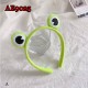 E-AE9025 2PIECES/PACK FANCY GREEN FROG HEAD HAIRPIN AND HAIRBAND