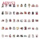 E-AE9153 100PCS/PACK INUYASHA ANIME PVC MIX STICKERS