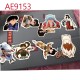 E-AE9153 100PCS/PACK INUYASHA ANIME PVC MIX STICKERS