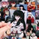 E-AE9154 50PCS/PACK INUYASHA SQUARE ANIME PVC MIX STICKERS