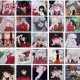 E-AE9154 50PCS/PACK INUYASHA SQUARE ANIME PVC MIX STICKERS