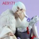 E-AE9171 14CM INUYASHA SESSHOUMARU SITTING ANIME ACTION FIGURE CAKE TOPPERS