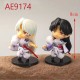 E-AE9174 6PCS SET 9CM INUYASHA WITH FRIENDS ANIME ACTION FIGURE CAKE TOPPERS