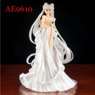 E-AE9610 15CM WHITE WEDDING DRESS SAILOR MOON ANIME ACTION FIGURE CAKE TOPPERS