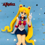 E-AE9611 13CM SAILOR MOON SITTING ANIME ACTION FIGURE CAKE TOPPERS