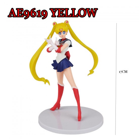 E-AE9619 17CM SAILOR MOON ANIME ACTION FIGURE CAKE TOPPERS