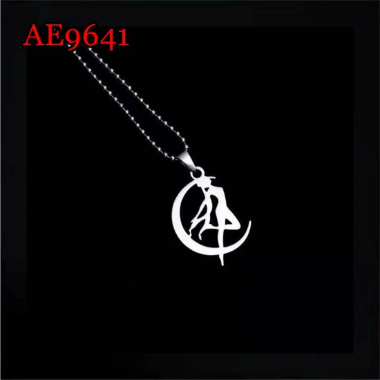 E-AE9641 SAILOR MOON ALLOY NECKLACE CHOCKER 