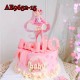 E-AE9652-15 SMALL 15CM HATSUNE MIKU PINK ANIME ACTION FIGURE CAKE TOPPERS