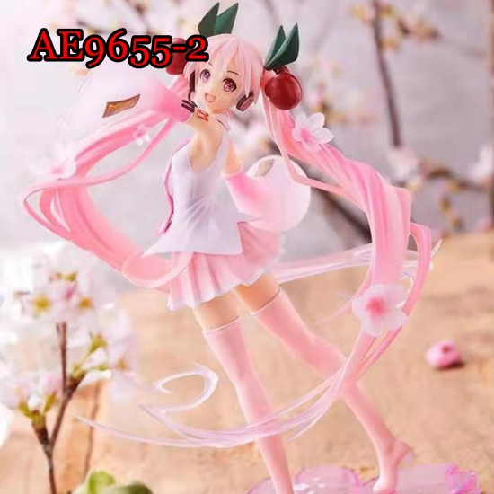 E-AE9655 18CM HATSUNE MIKU CRYSTAL SAKURA ANIME ACTION FIGURE CAKE TOPPERS