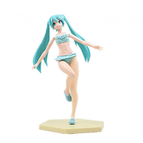 E-AE9657 24CM HATSUNE MIKU SWIMMING SUIT ANIME ACTION FIGURE CAKE TOPPERS