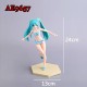 E-AE9657 24CM HATSUNE MIKU SWIMMING SUIT ANIME ACTION FIGURE CAKE TOPPERS