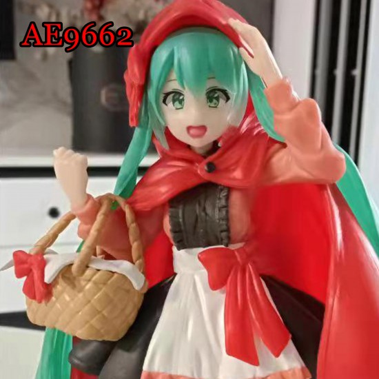 E-AE9662 18CM HATSUNE MIKU LITTLE RED RIDING HOOD ANIME ACTION FIGURE CAKE TOPPERS E-AE9662 18CM HATSUNE MIKU LITTLE RED RIDING HOOD ANIME ACTION FIGURE CAKE TOPPERS