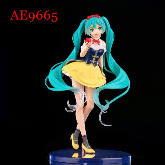 E-AE9665 19CM HATSUNE MIKU SNOW WHITE ANIME ACTION FIGURE CAKE TOPPERS