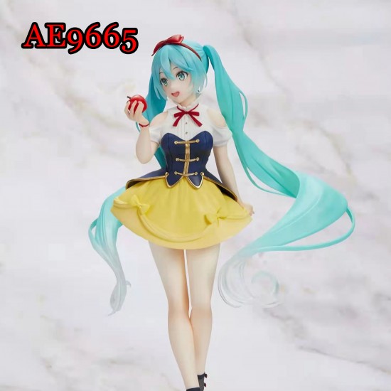 E-AE9665 19CM HATSUNE MIKU SNOW WHITE ANIME ACTION FIGURE CAKE TOPPERS