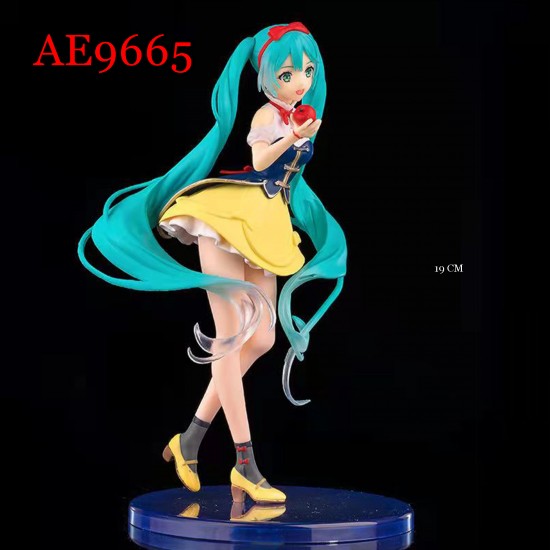 E-AE9665 19CM HATSUNE MIKU SNOW WHITE ANIME ACTION FIGURE CAKE TOPPERS