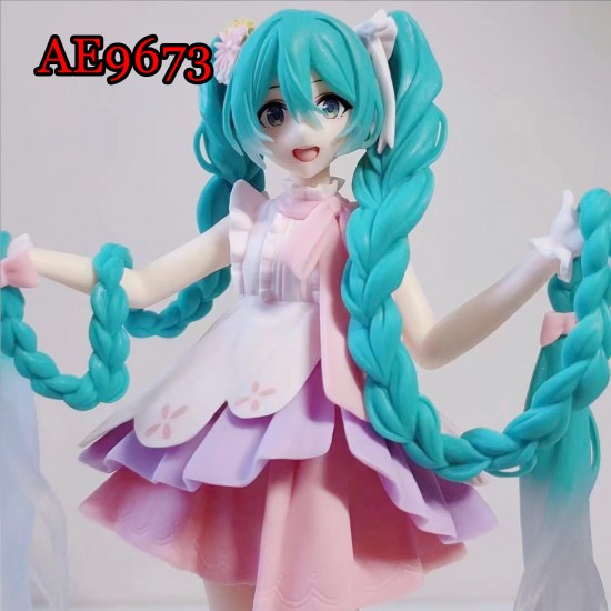 E-AE9673 18CM HATSUNE MIKU WITH LONG HAIR ACTION FIGURE CAKE TOPPERS E-AE9673 18CM HATSUNE MIKU WITH LONG HAIR ACTION FIGURE CAKE TOPPERS