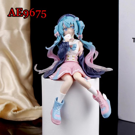 E-AE9675 15CM HATSUNE MIKU SITTING ACTION FIGURE CAKE TOPPERS E-AE9675 15CM HATSUNE MIKU SITTING ACTION FIGURE CAKE TOPPERS