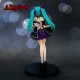 E-AE9678 23CM HATSUNE MIKU BLACK EVENING DRESS ACTION FIGURE CAKE TOPPERS