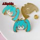 E-AE9681 SMALL MIKU HEAD ANIME BROOCH E-AE9681 SMALL MIKU HEAD ANIME BROOCH