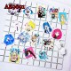 E-AE9691 50PCS/PACK HATSUNE MIKU ANIME PVC MIX STICKERS