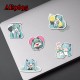 E-AE9695 65PCS/PACK HATSUNE MIKU ANIME PVC MIX STICKERS