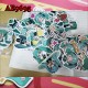 E-AE9695 65PCS/PACK HATSUNE MIKU ANIME PVC MIX STICKERS